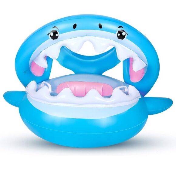 Baby Float with Inflatable Canopy ,Shark . 6mo. To 20mo. - Picture 6 of 7
